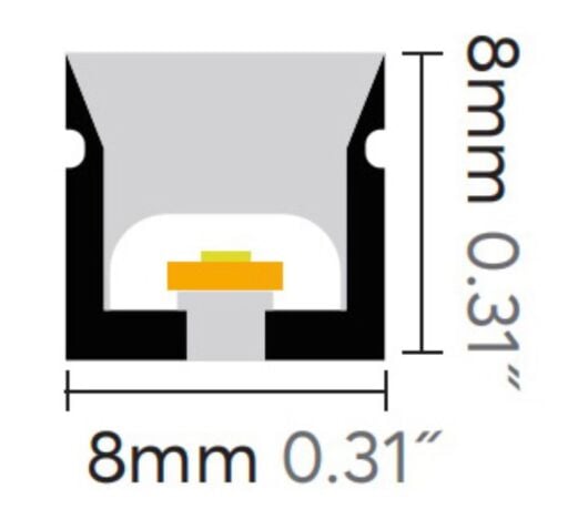 8x8mm Neon Led